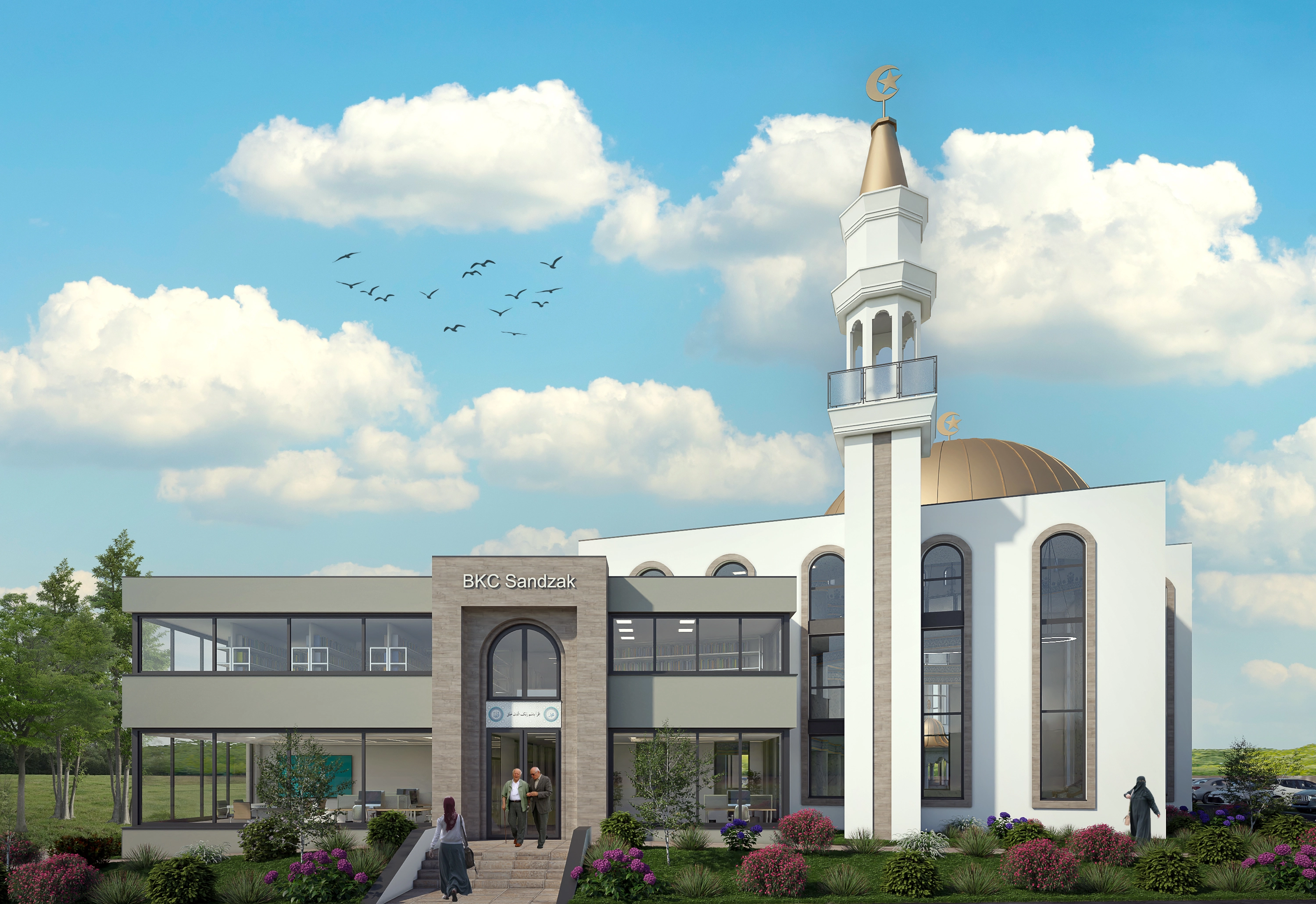 BKZ Sandzak Dortmund - Außenansicht der Moschee